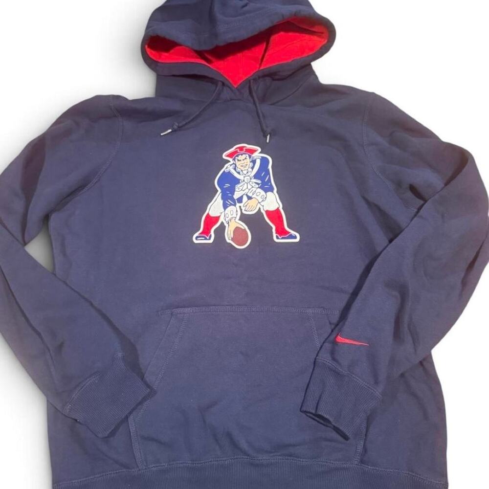 Nike New England Patriots Pat Patriot Hoodie Youth XL Navy